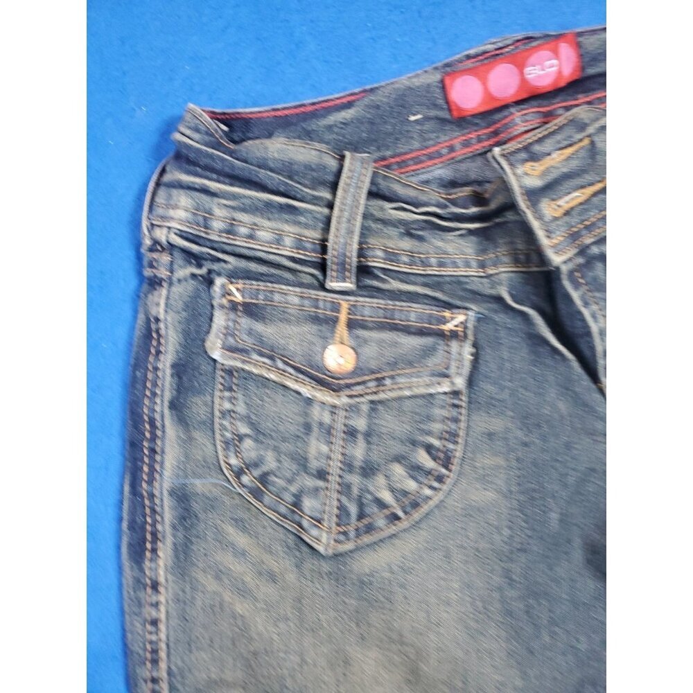 Vintage GLO Jeans Size 3 Juniors Capri Classic Quality Denim Cuffed Retro - Picture 13 of 16